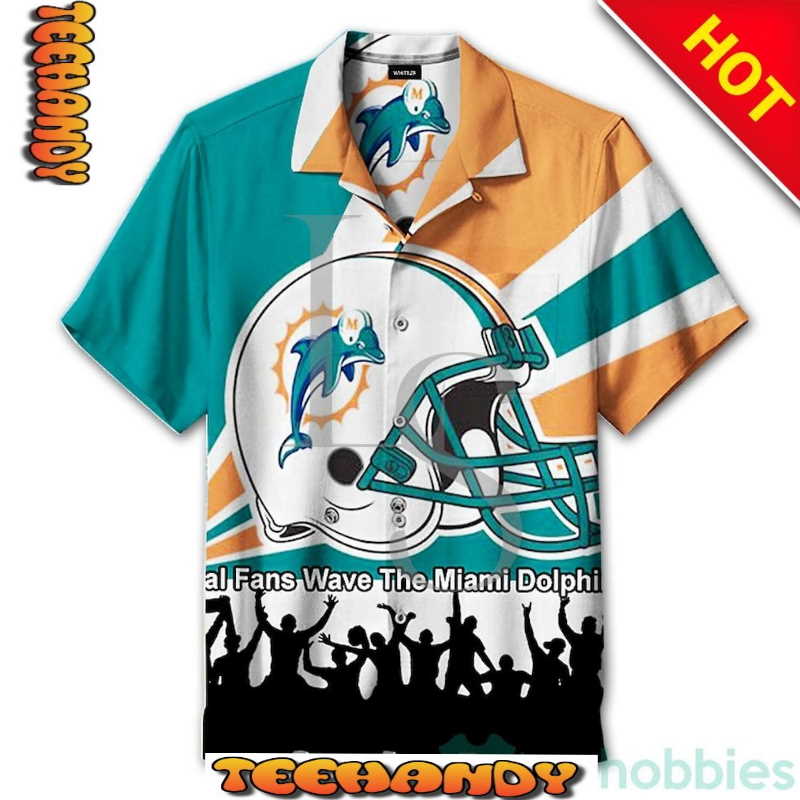 Real Fans Wave The Miami Dolphins Player Hawaiian Shirt