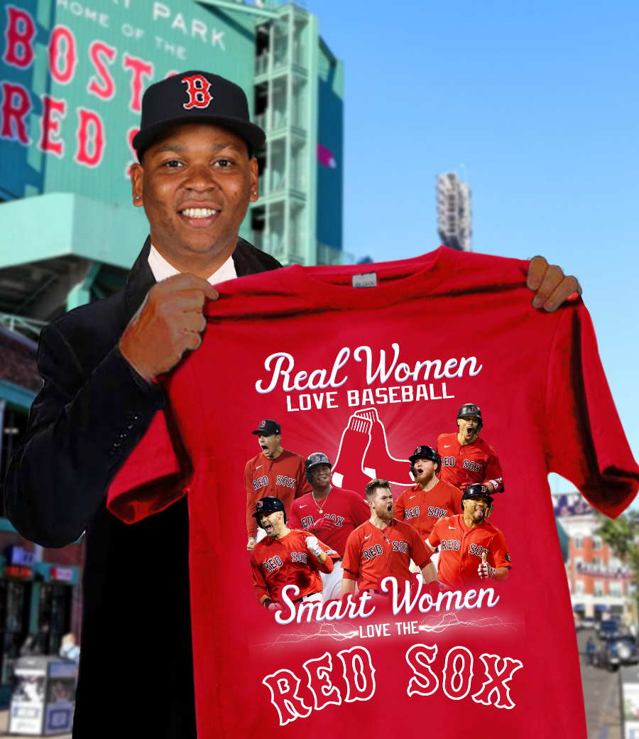 Real Women Love Baseball Smart The Red Sox Unisex Shirt