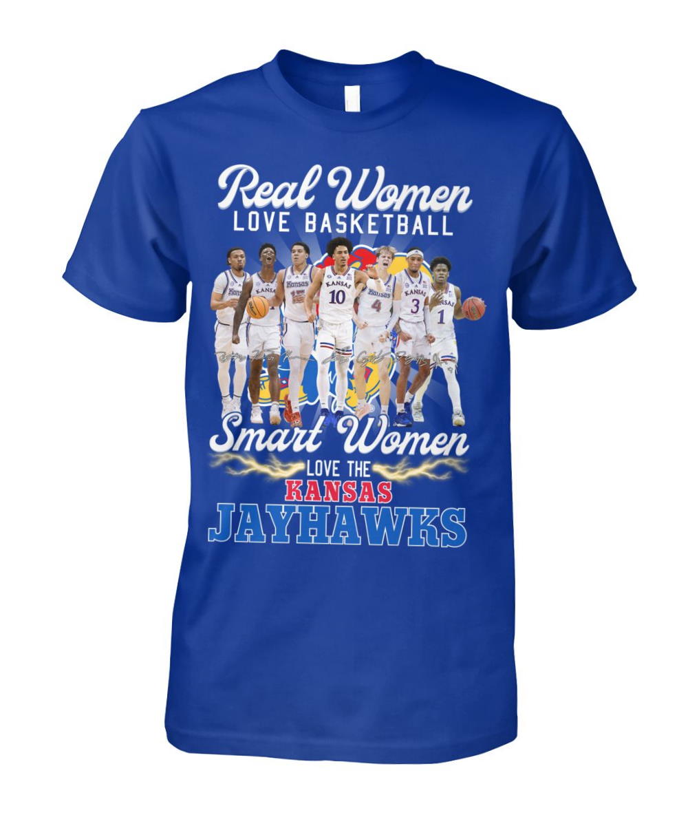 Real Women Love Basketball Smart The Kansas Jayhawks Shirt