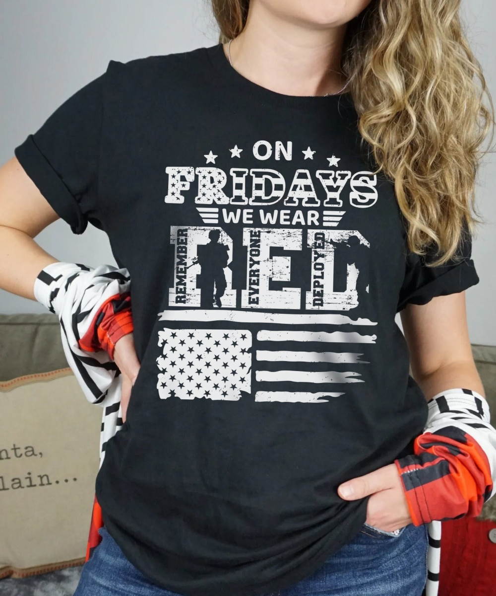 RED Friday Remember Everyone Deployed Shirt