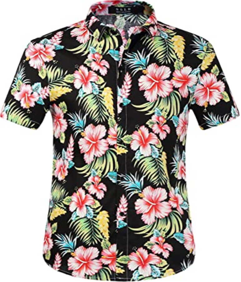 Red Hibiscus Flowers Hawaiian Shirt