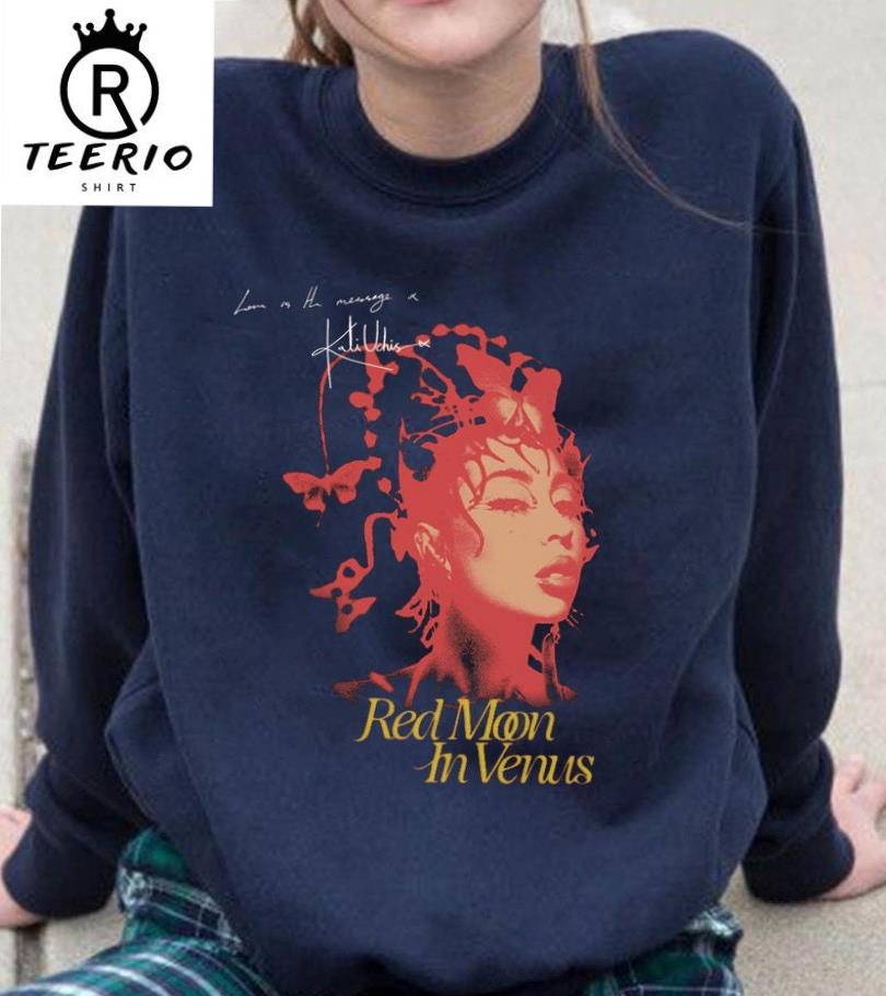 Red Moon in Venus Tour Kali Unchis Fan SweatShirt, Kali Uchis Red Moon In Venus Tour 2023 Shirt