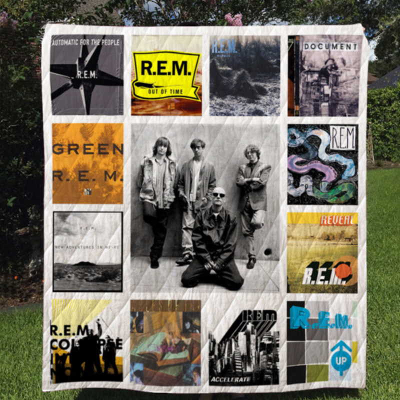 R.E.M Style Two 3D Customized Quilt Blanket