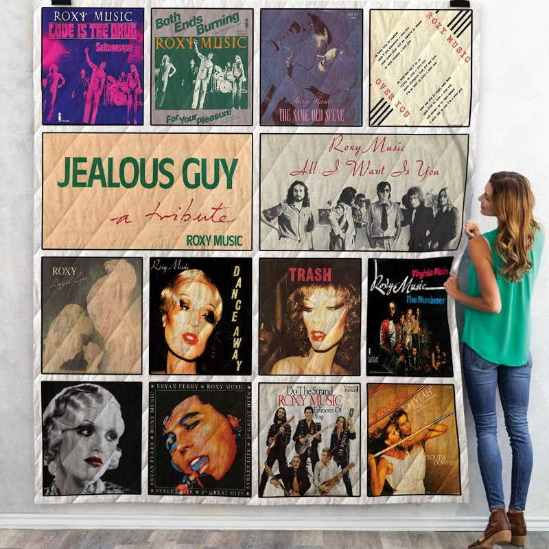 Roxy Music Singles Albums 3D Customized Quilt Blanket