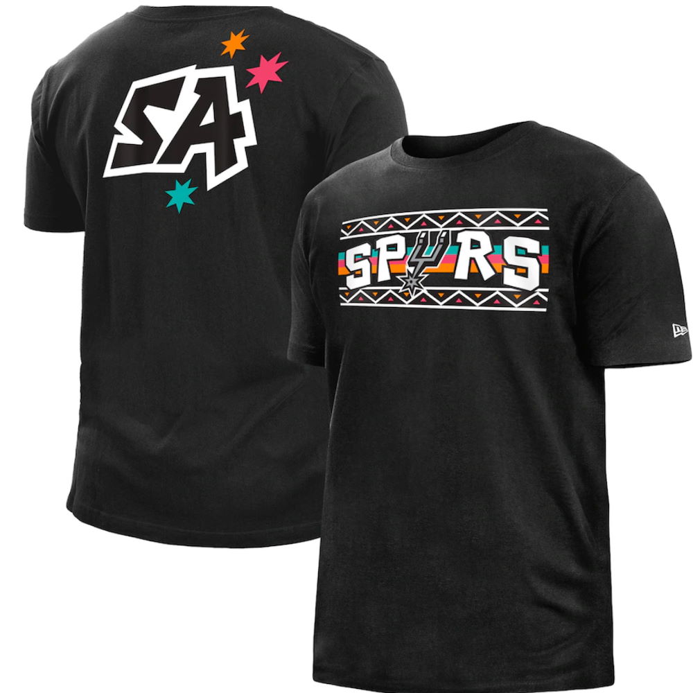 San Antonio Spurs New Era 2022/23 City Edition Brushed Jersey T-Shirt