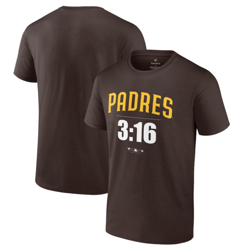 San Diego Padres Stone Cold Steve Austin Brown 3:16 T-Shirt