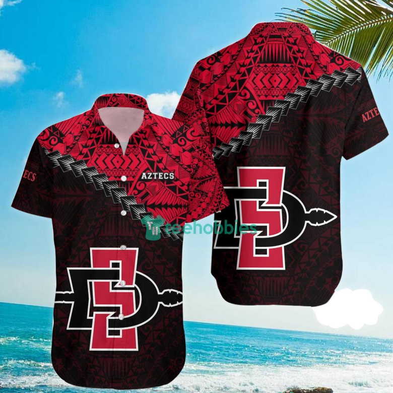 San Diego State Aztecs NCAA Grunge Polynesian Tattoo Hawaiian Shirt