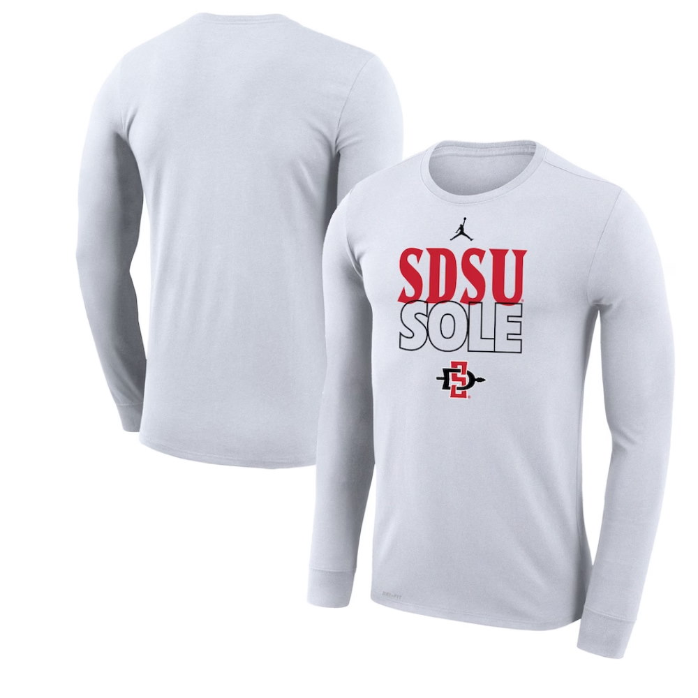 San Diego State Aztecs On Court Bench Long Sleeve T-Shirt