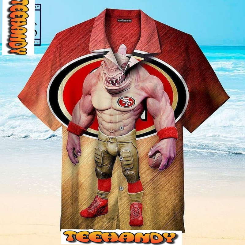 San Francisco 49ers Shark Man Hawaiian Shirt