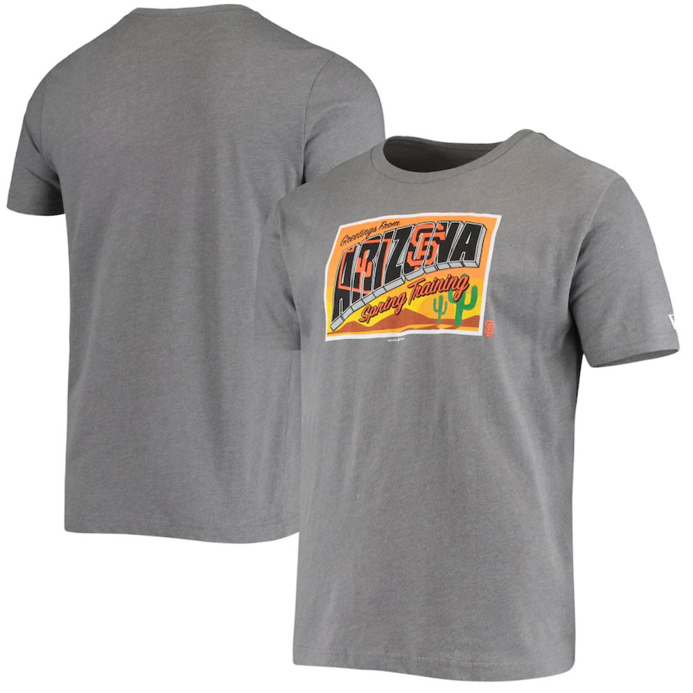 San Francisco Giants New Era Gray Spring Training Greetings T-Shirt