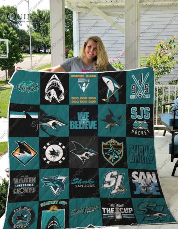 San Sharks 3D Customized Quilt Blanket Fan Made