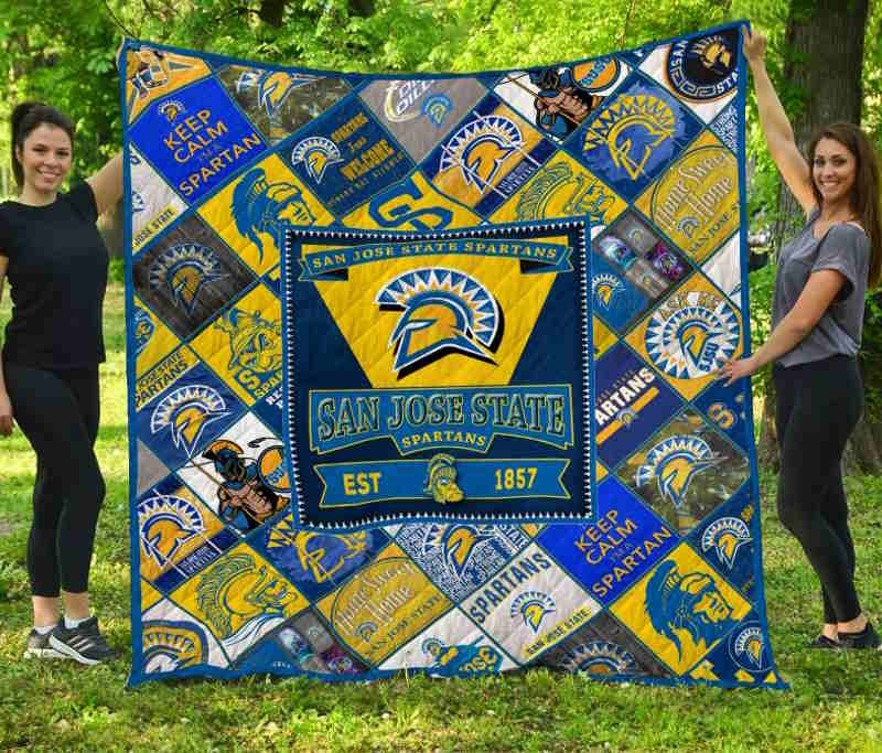 San State Spartans 3D Quilt Blanket