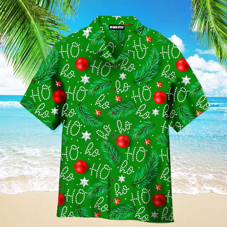 Santa Ho Ho Ho Aloha Hawaiian Shirt