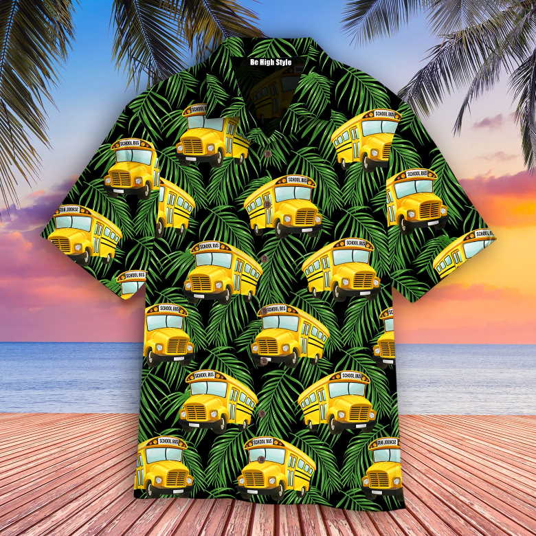 School Bus Driver Hawaiian Shirt