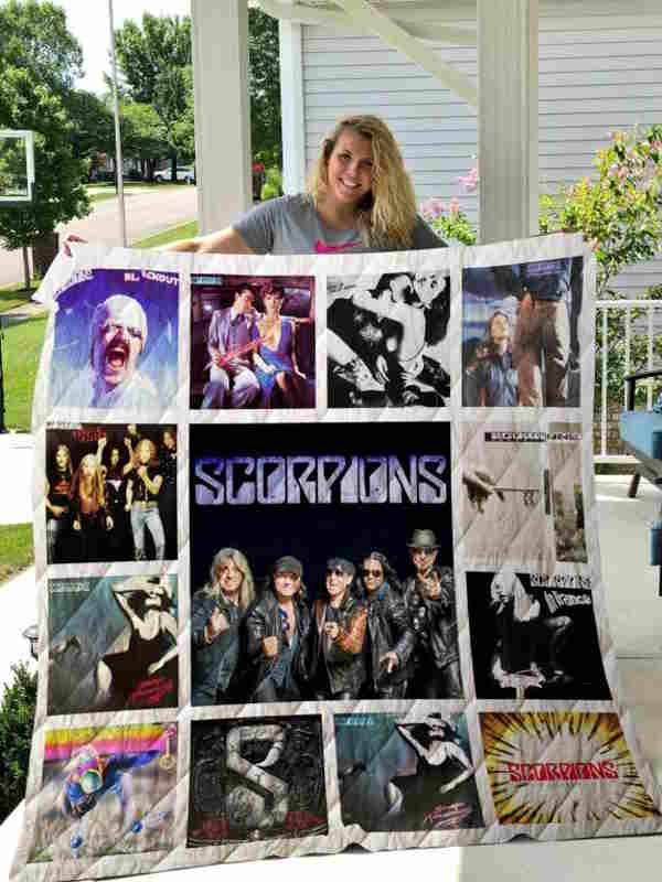 Scorpions Albums 3D Quilt Blanket