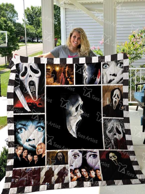 Scream Mask 3D Quilt Blanket