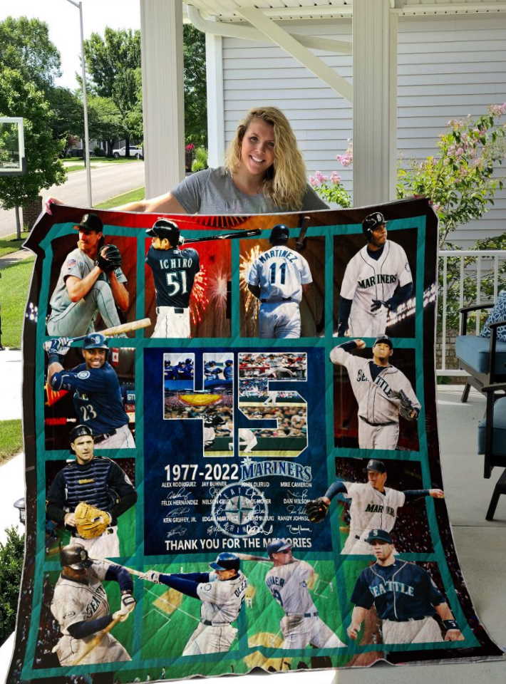 Seattle Mariners 3D Quilt Blanket