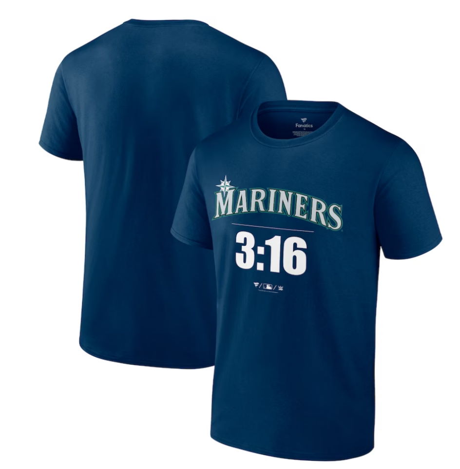 Seattle Mariners Stone Cold Steve Austin Navy 3:16 T-Shirt