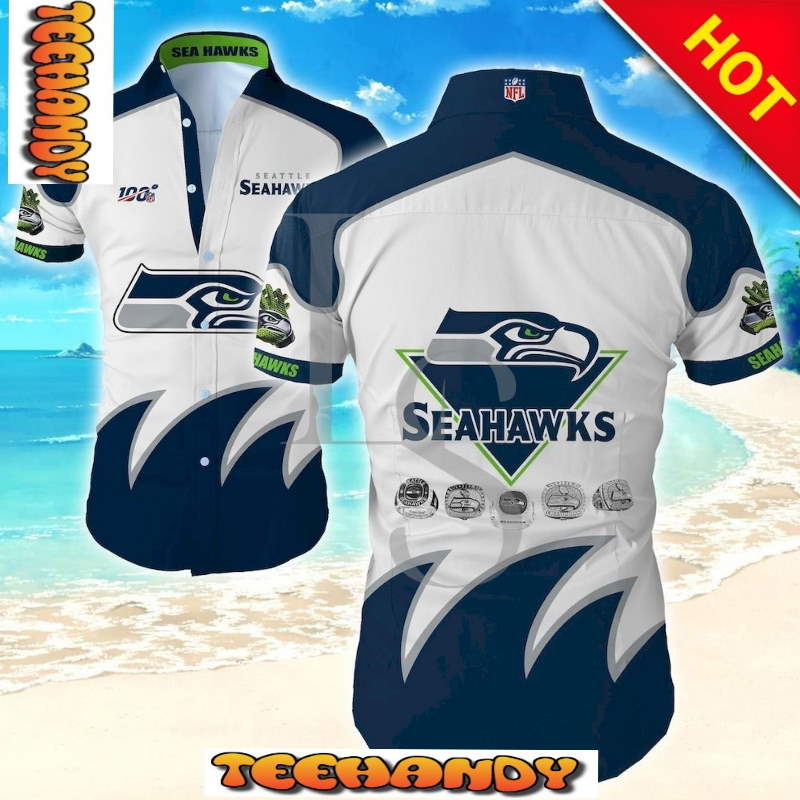 Seattle Seahawks 100Th Anniversary Hawaiian Shirt