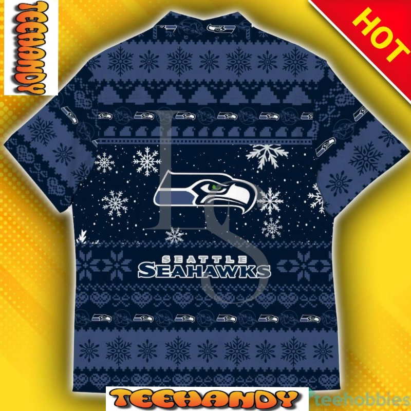 Seattle Seahawks Baby Yoda Star Wars Christmas Hawaiian Shirt