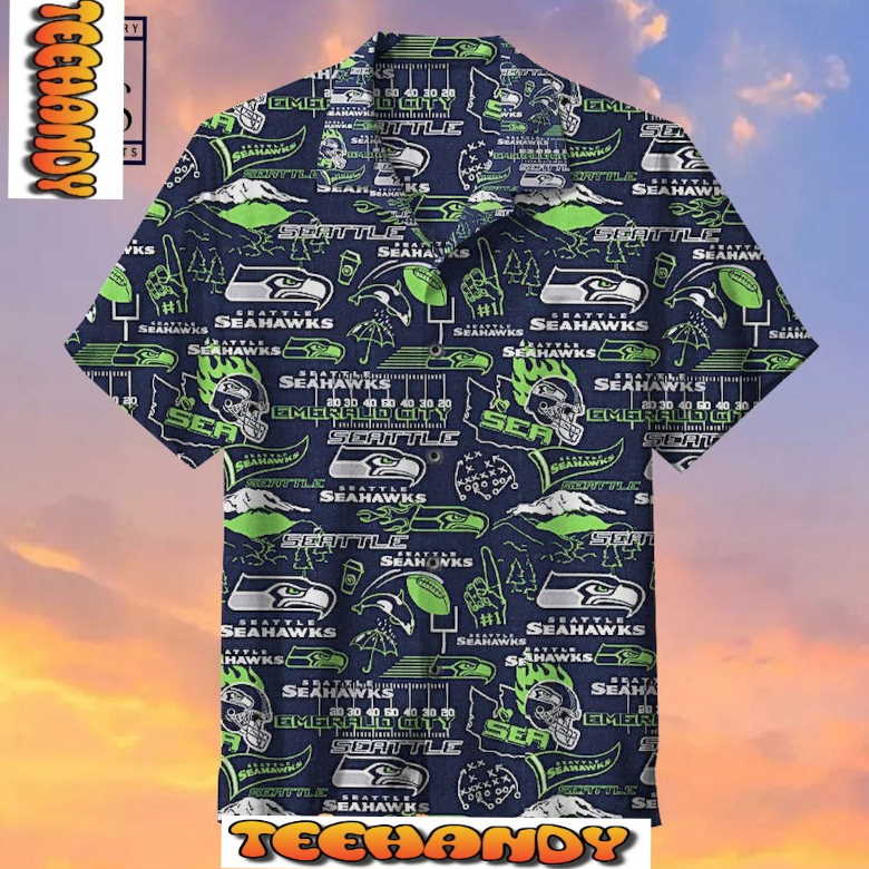 Seattle Seahawks History Hawaiian Shirt