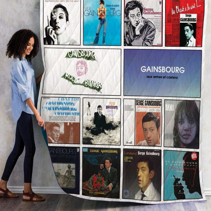 Serge Gainsbourg Best Albums 3D Customized Quilt Blanket