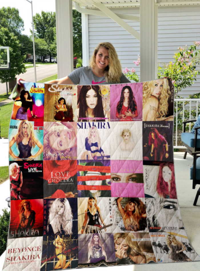 Shakira 3D Customized Quilt Blanket