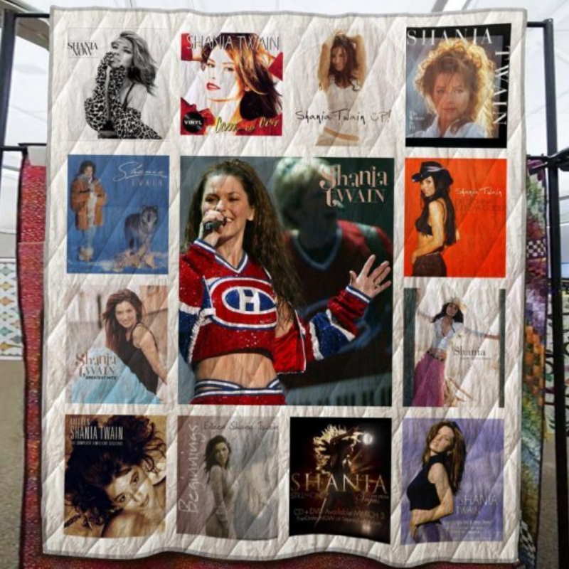 Shania Twain 3D Customized Quilt Blanket