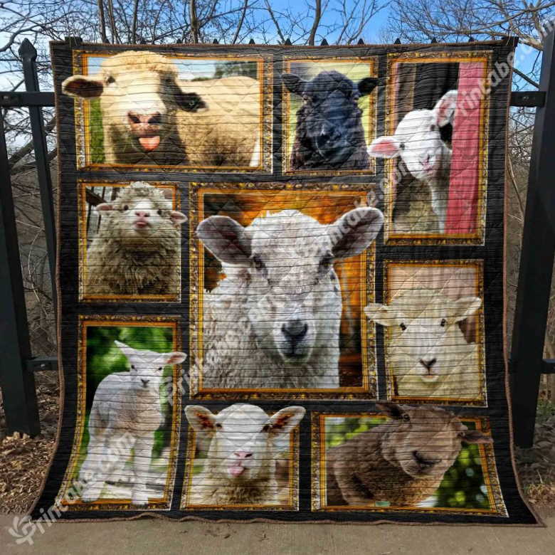 Sheep The Lovely 3D Quilt Blanket