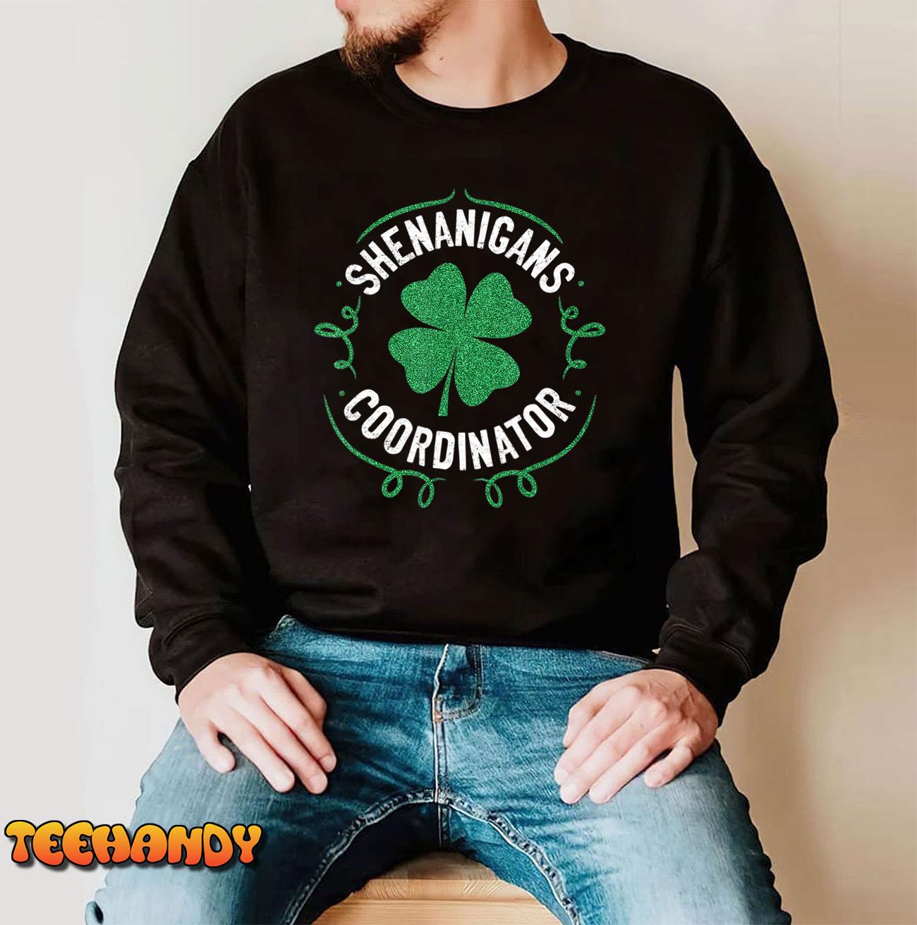 Shenanigans Coordinator Matching Teacher St Patrick’s Day T-Shirt