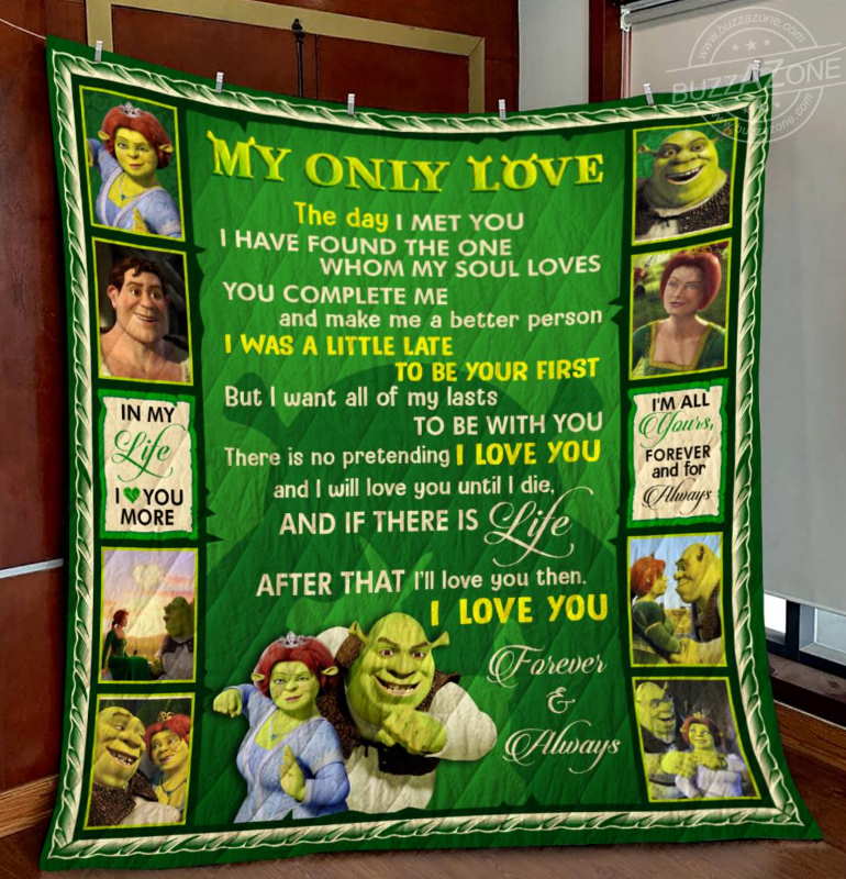 Shrek My Love All Of My Lasts 3D Quilt Blanket