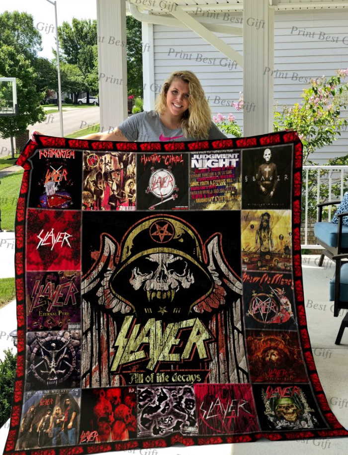 Slayer Albums Cover Poster 3D Quilt Blanket