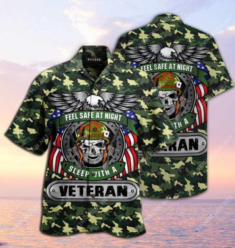 Sleep With A Veteran Hawaiian Shirt