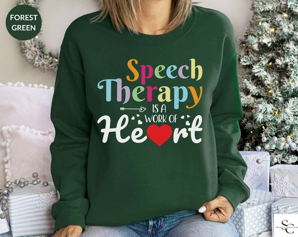 SLP Speech Therapy Language Pathologist Gift Sweatshirt