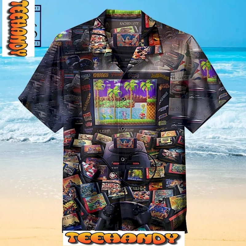 Sonic Game Of The 90s Hawaiian Shirt