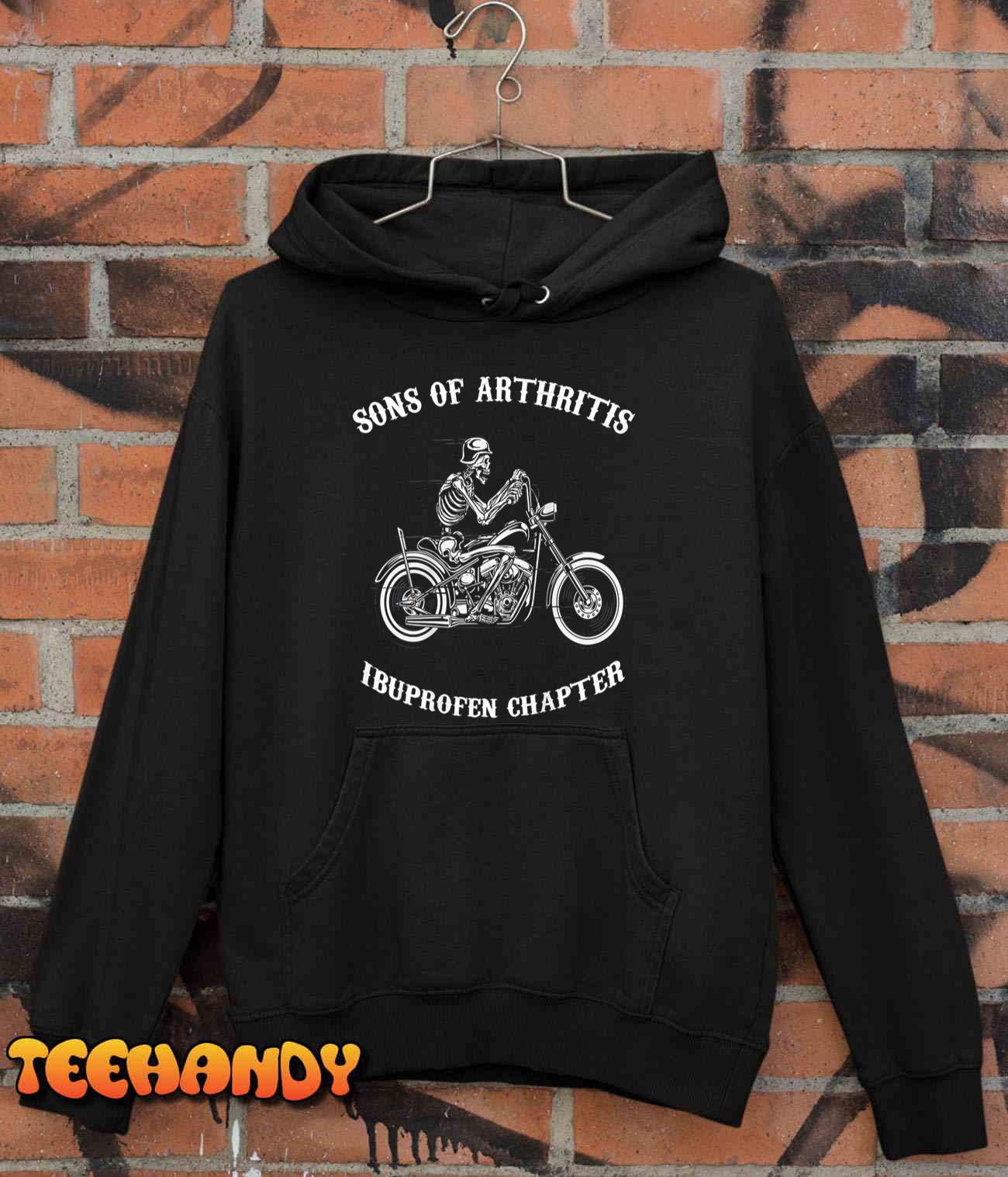 Sons with Arthritis Ibuprofen Chapter Motorcyclist T-Shirt