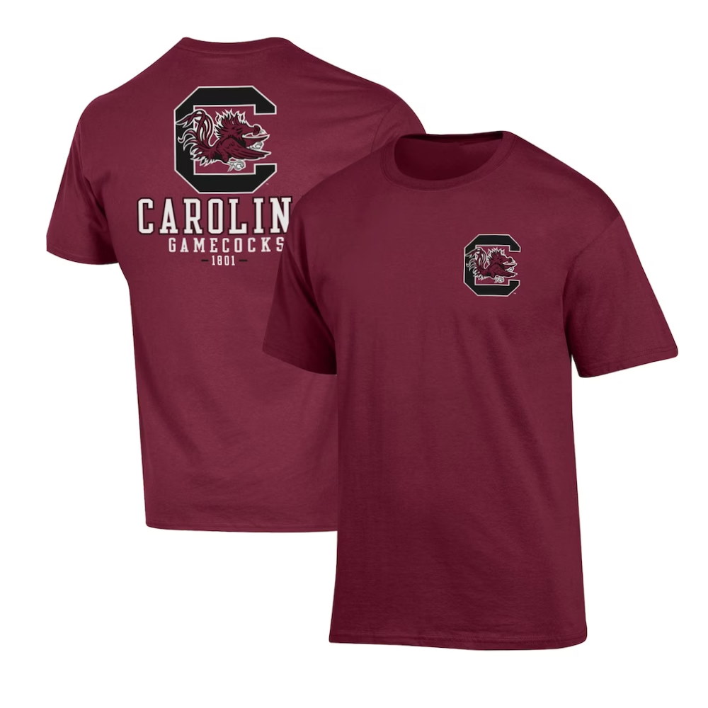 South Carolina Gamecocks Champion Team Stack 2-Hit T-Shirt