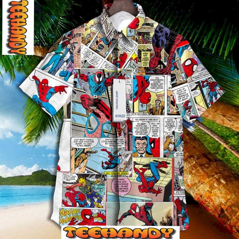 Spider Man Marvel Comics Hawaiian Shirt