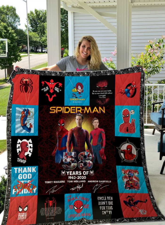 Spiderman 3D Quilt Blanket