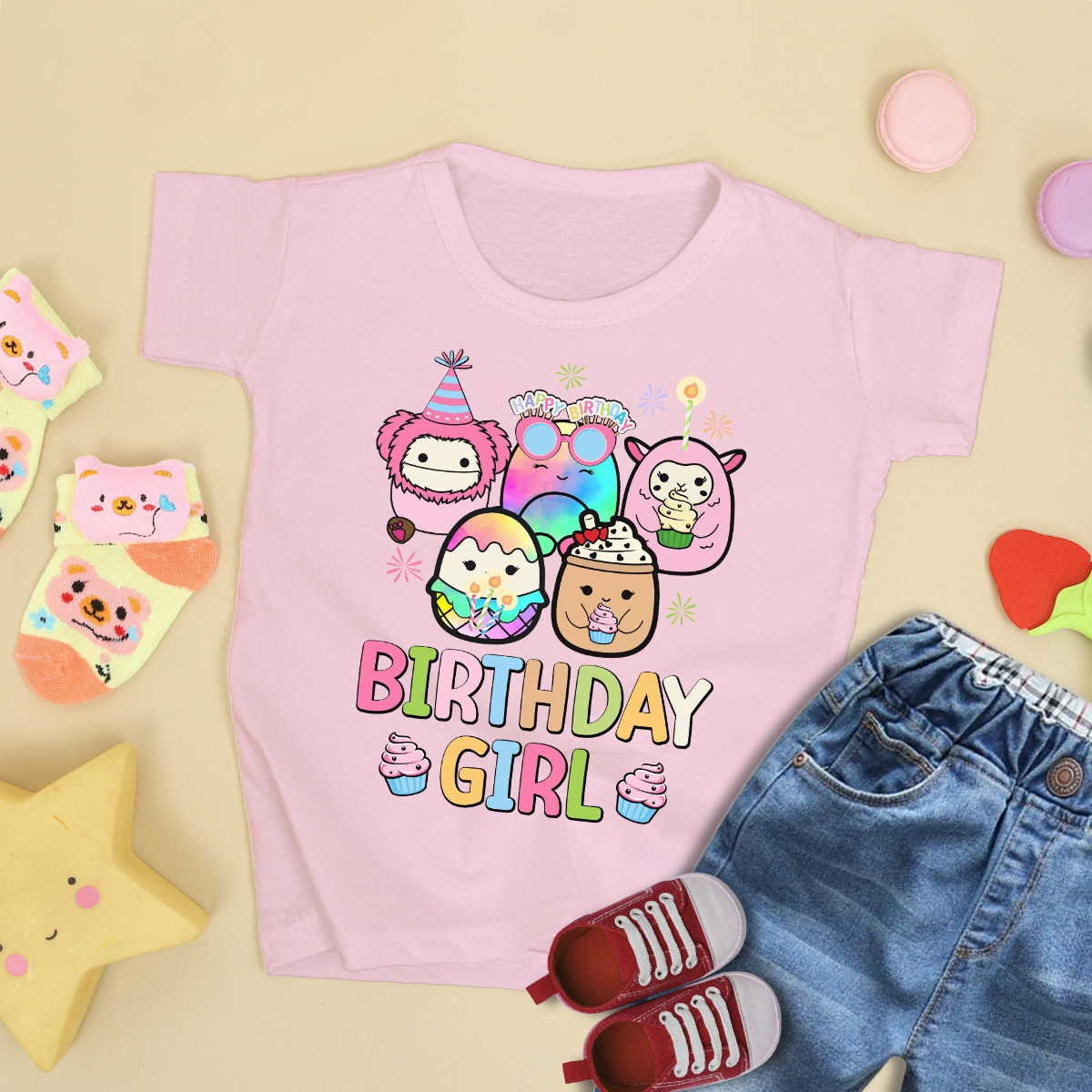 Squishmallow Birthday Girl Unisex T Shirt