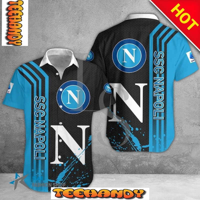 SSC Napoli Seria A Hawaiian Shirt