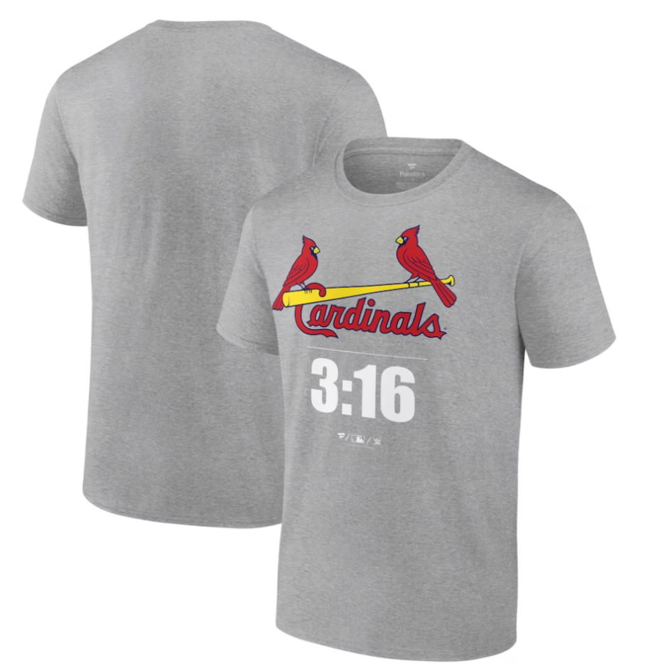 St. Louis Cardinals Stone Cold Steve Austin Gray 3:16 T-Shirt