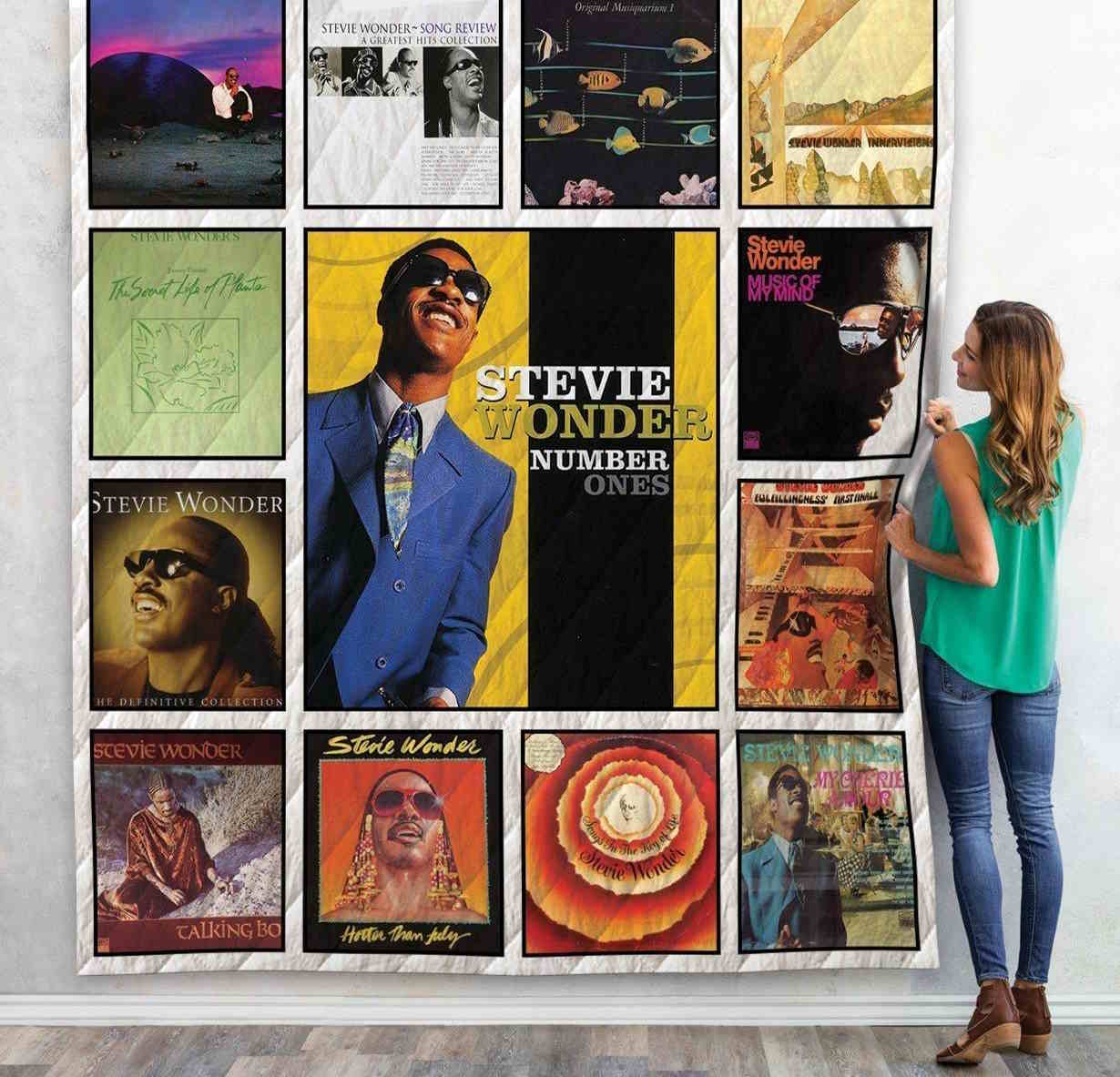 Stevie Wonder Best Albums 3D Quilt Blanket