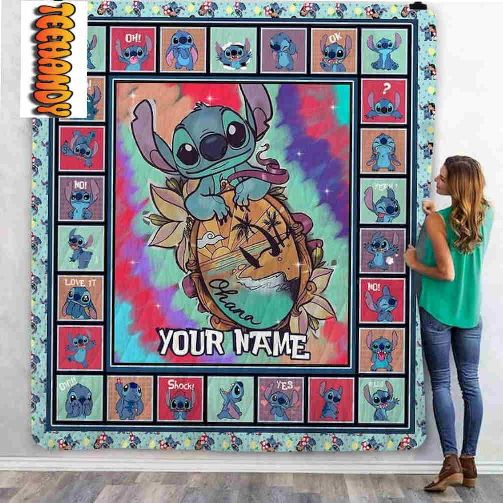 Stitch Custom Name Blanket