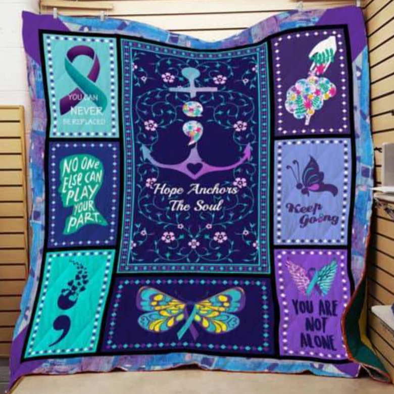 Suicide Awareness Customize Quilt Blanket