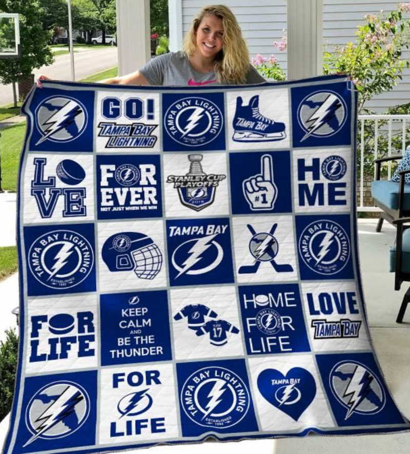 Tampa Bay Lightning 3D Quilt Blanket