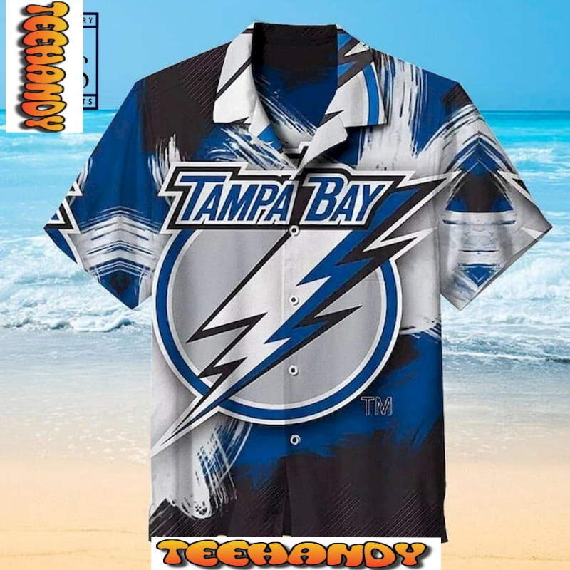 Tampa Bay Lightning Big Logo Hawaiian Shirt