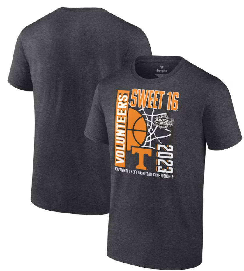 Tennessee Volunteers 2023 NCAA Men’s Basketball Tournament March Madness Sweet 16 T-Shirt