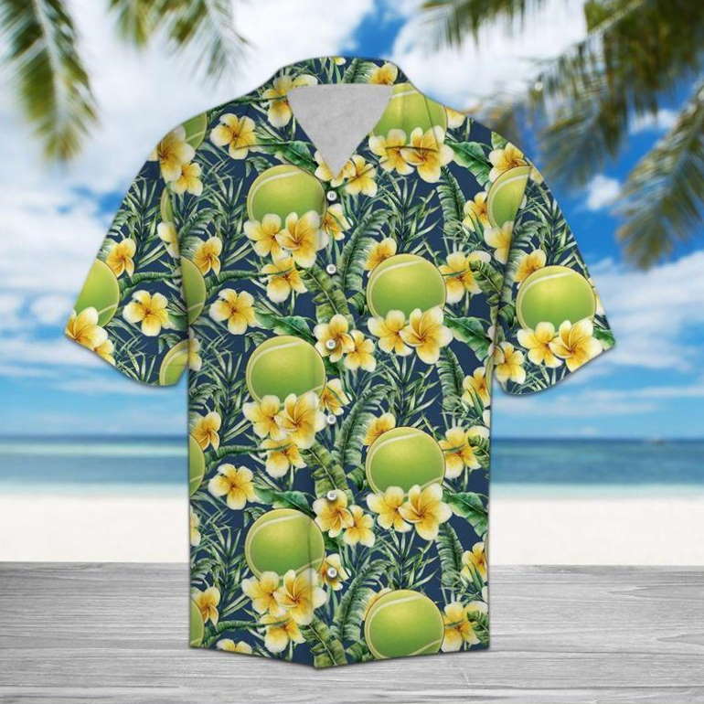 Tennis Frangipani Sport Team Hawaiian Shirt