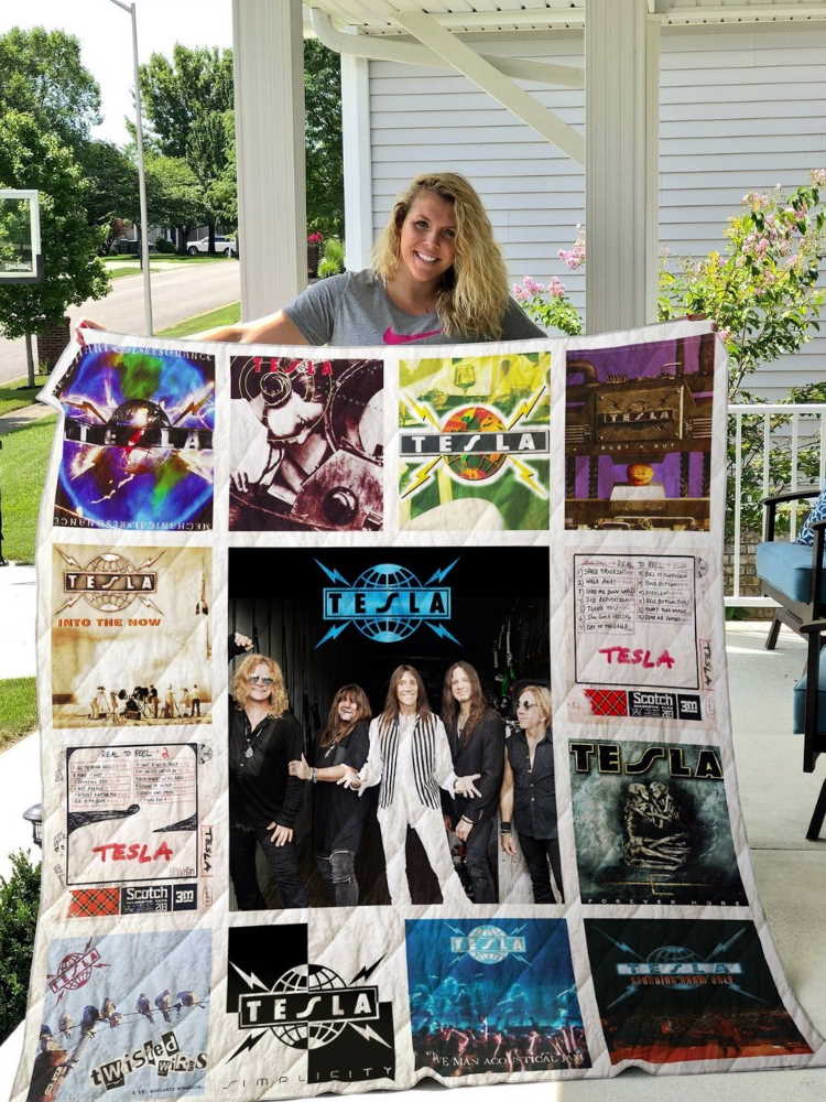 Tesla Customize Quilt Blanket